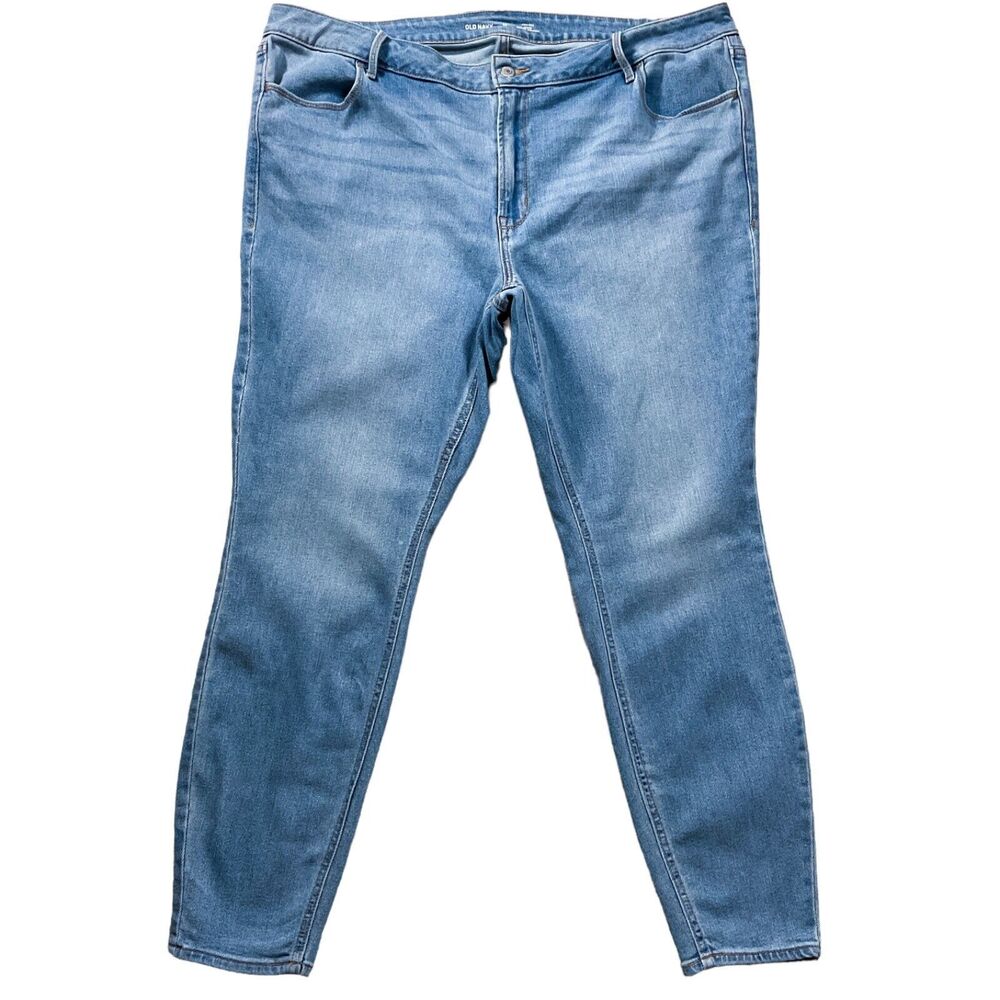 Old Navy Womens Jeans size 22 High Rise Wow Skinny x28"insm Cotton Denim Stretch